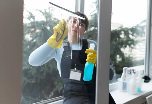 Nettoyage de vitres intérieures et extérieures au Miroir